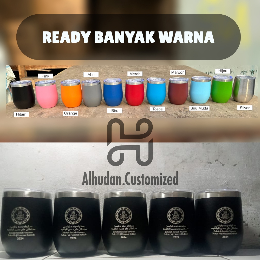 Tumbler Mug Egg Olive Custom Grafir Print UV Tumbler Kopi Kecil Stainless Panas Dingin