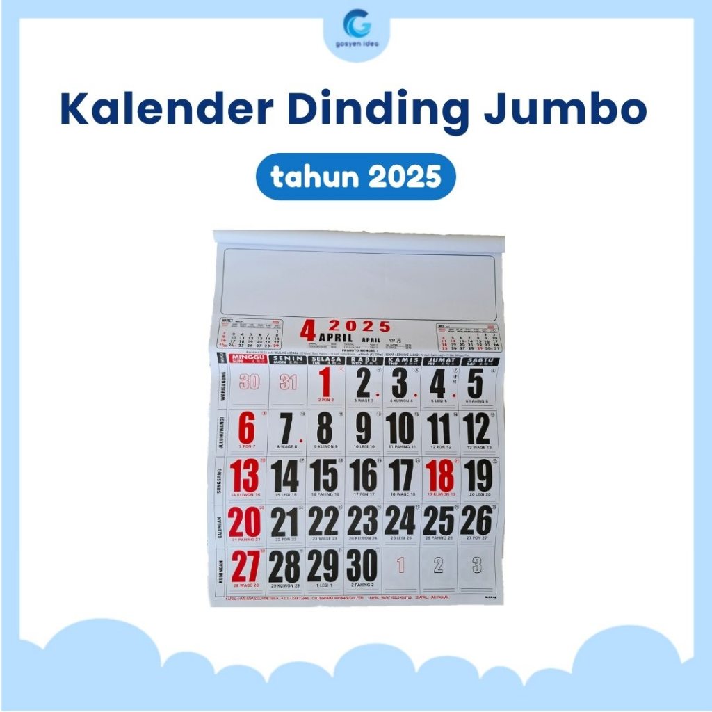 

Kalender Dinding Jumbo Tahun 2025