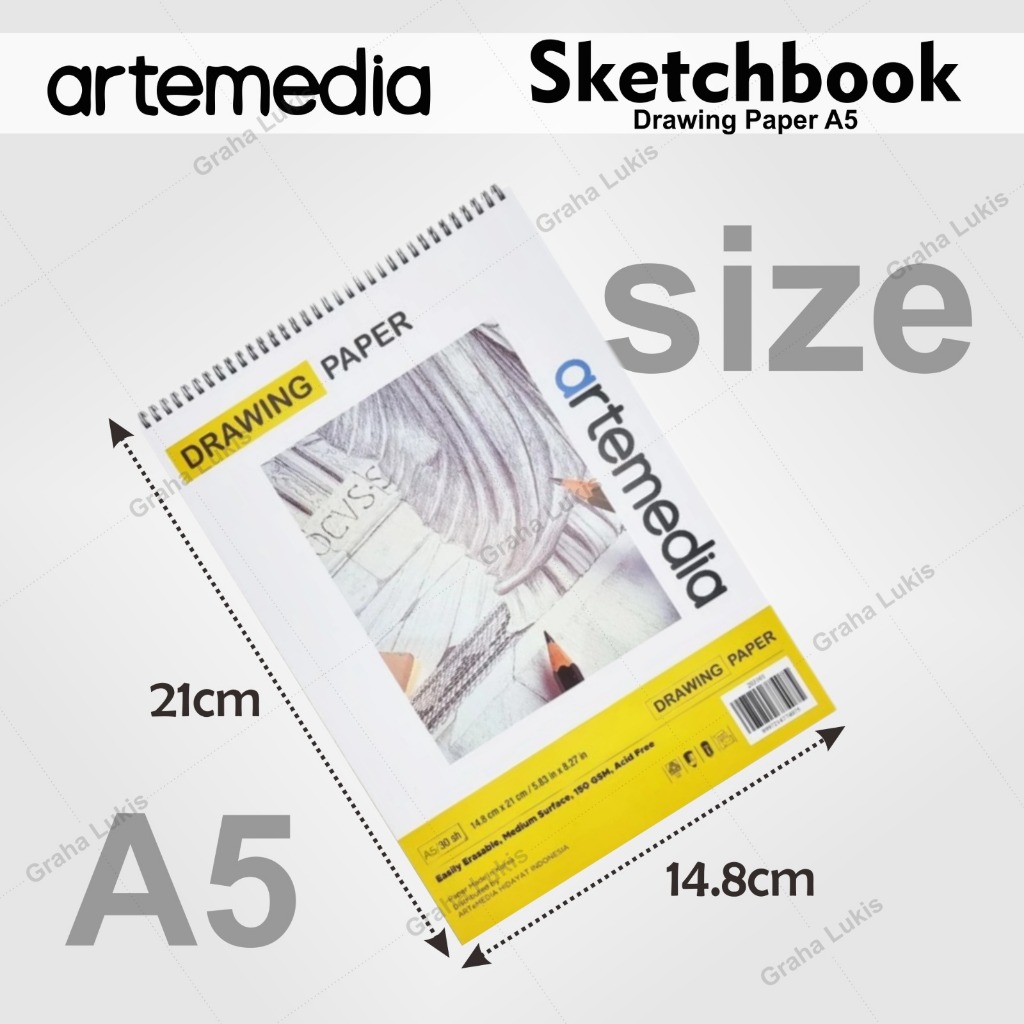

Sketchbook Artemedia Drawing Paper A5 150 GSM