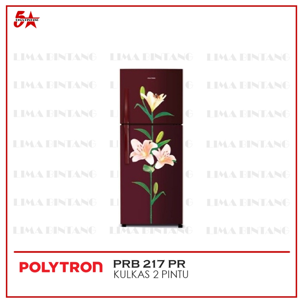 KULKAS 2 PINTU 210 L POLYTRON PRB 217 PR