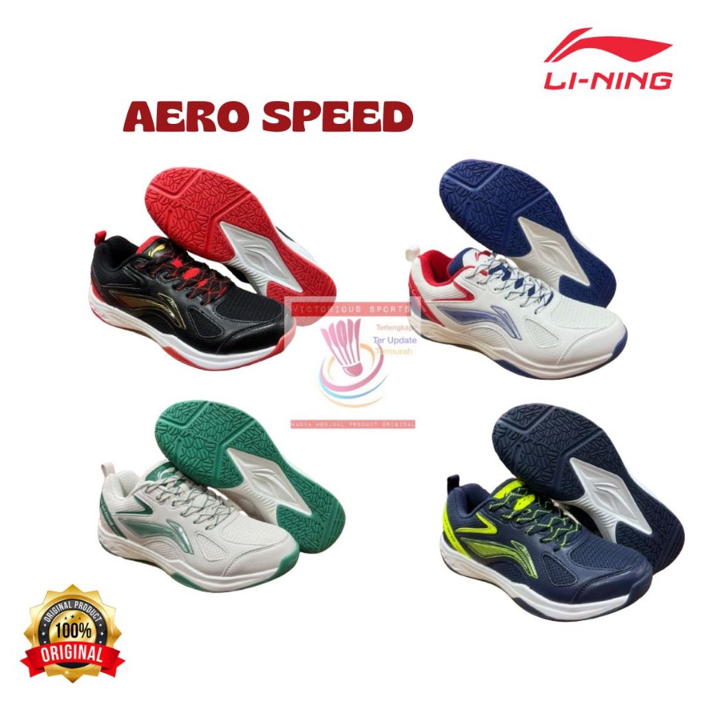 SEPATU LINING BADMINTON BULUTANGKIS LINING AEROSPEED AERO SPEED ORIGINAL