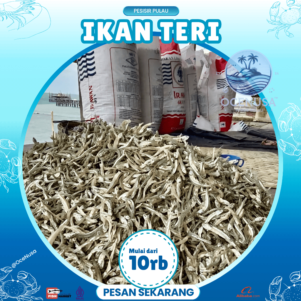 

Ikan Teri Kering Renyah - Cocok untuk Sambal & Lauk - 500gr/1kg