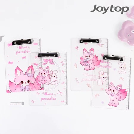 

[1 Pcs] Papan Ujian / Papan Ujian Akrilik / Papan Berjalan / Papan Ujian Bergambar / Joytop, Nicole Acrylic Clipboard CB-2753