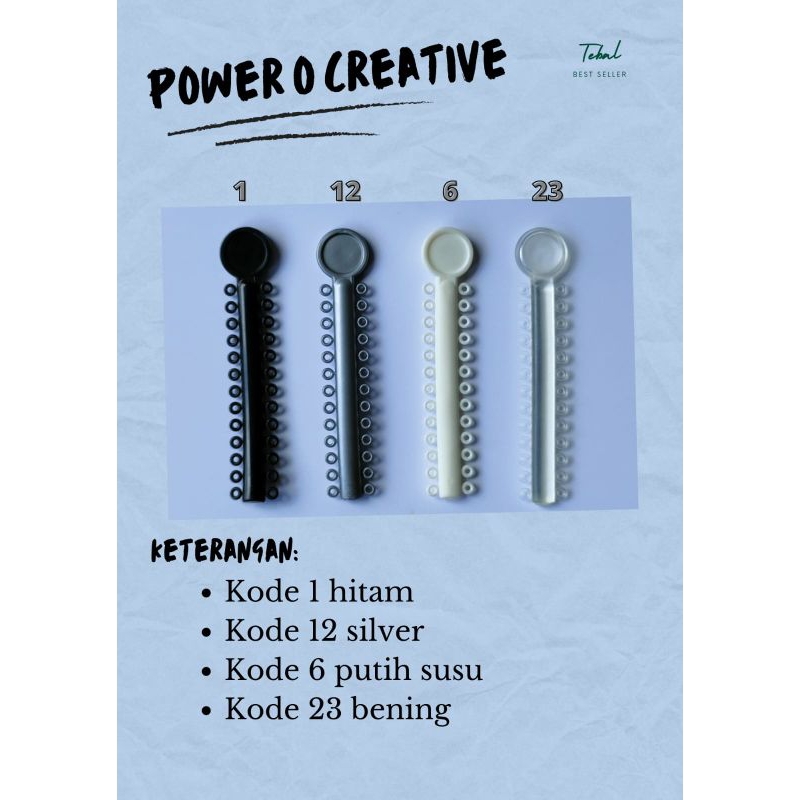 Karet behel power o CREATIVE ISI10 biji.