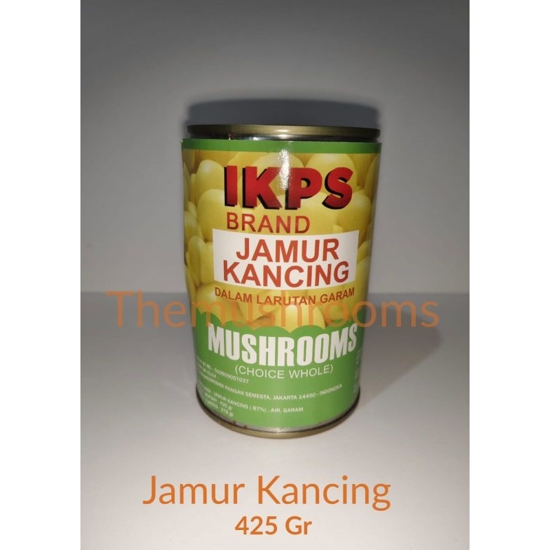 

Jamur Kancing Kaleng / Whole Mushrooms dalam kaleng IKPS