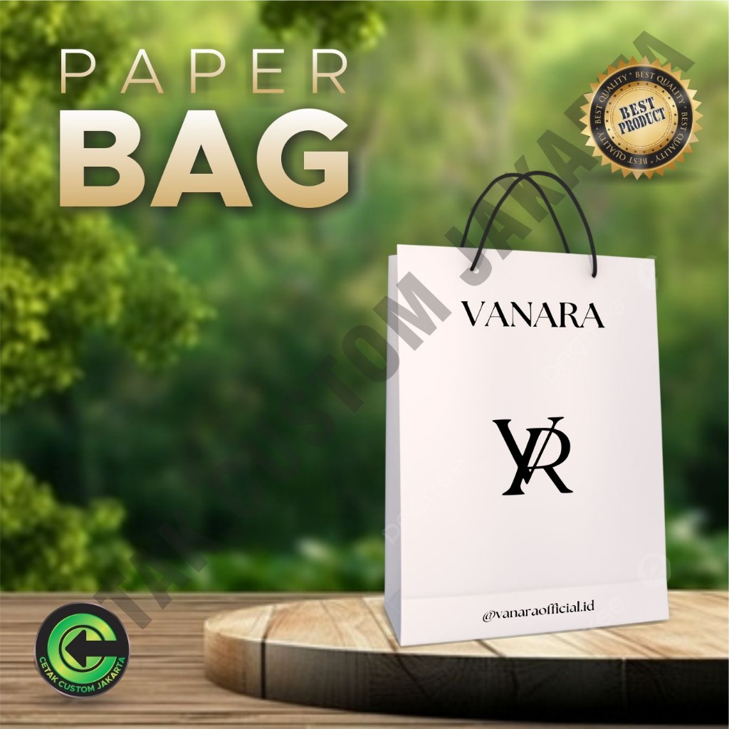 

Custom Cetak Paperbag Full Print Laminasi/ Paperbag Kosmetik/ Goodiebag