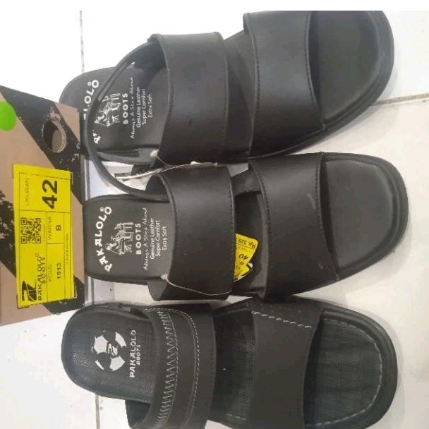 Pakalolo Boots sandal N2353 Black Original / sandal pria pakalolo / sandal pria kulit / sandal pakal
