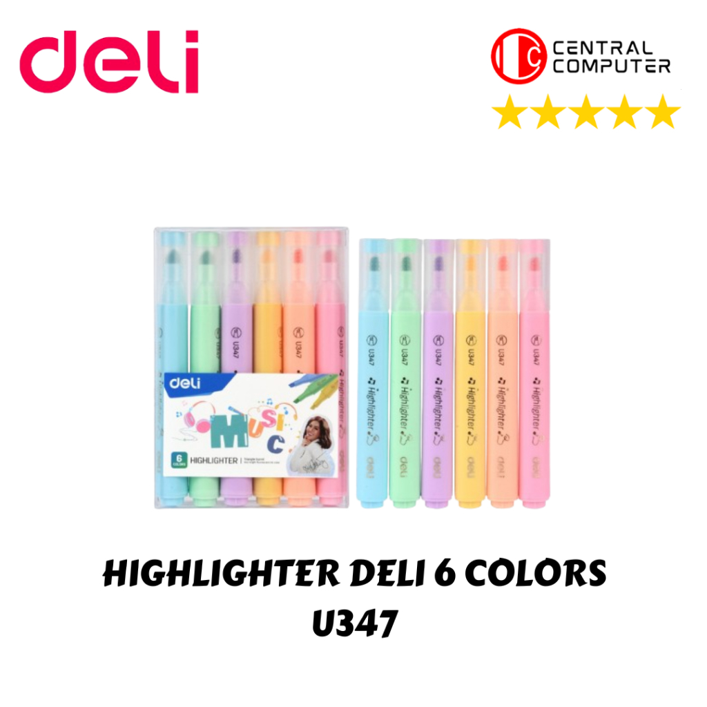 

HIGHLIGHTER DELI 6 COLORS U347