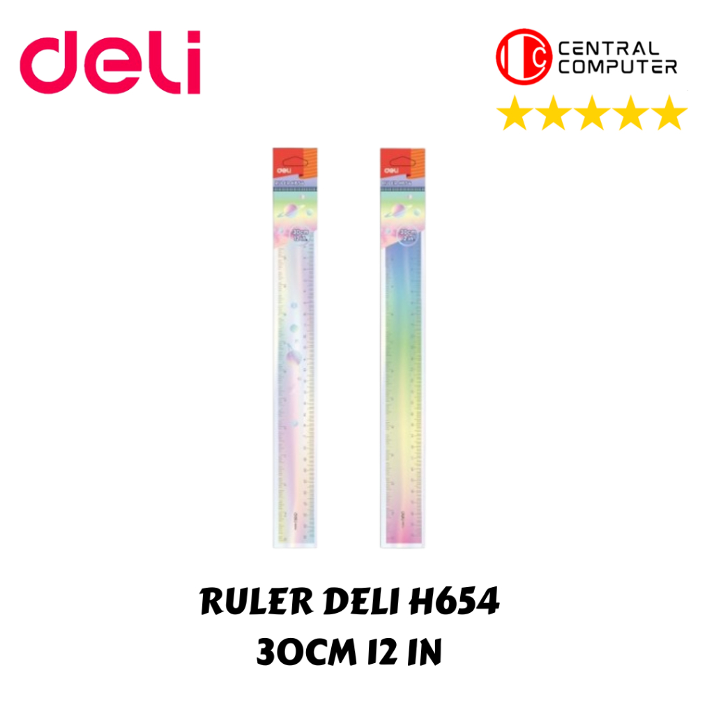 

RULER DELI H654 30CM 12 IN PCS