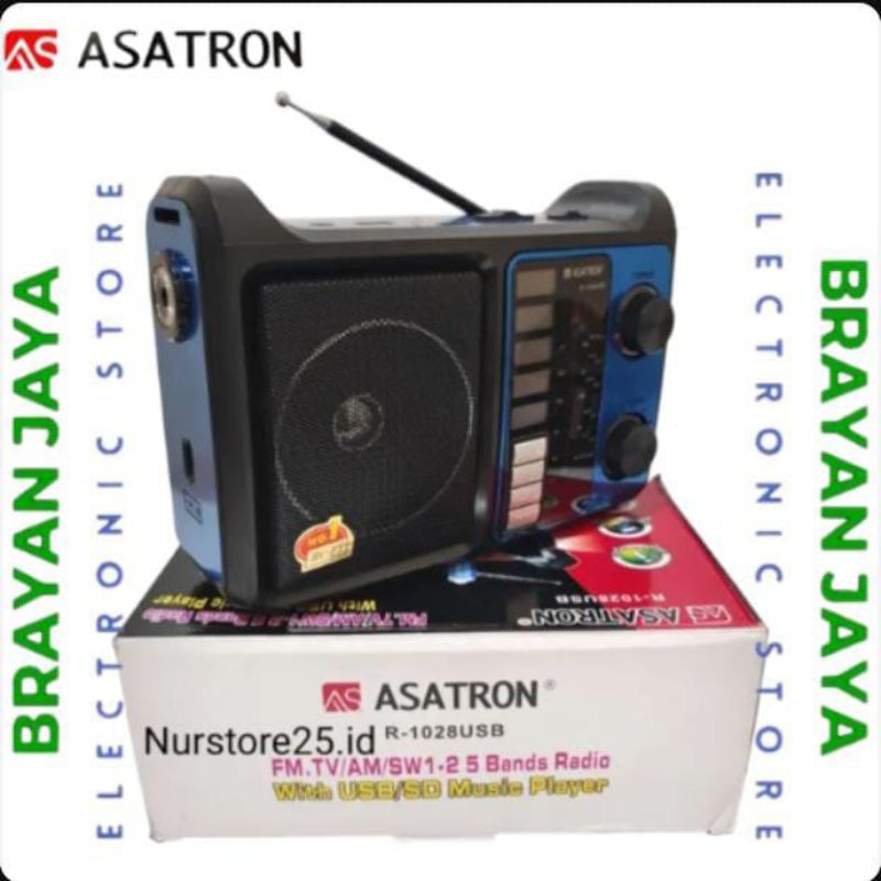 RADIO ASATRON R-1028 USB/SD-AM/FM/SW1-2 (BEST SELLER)