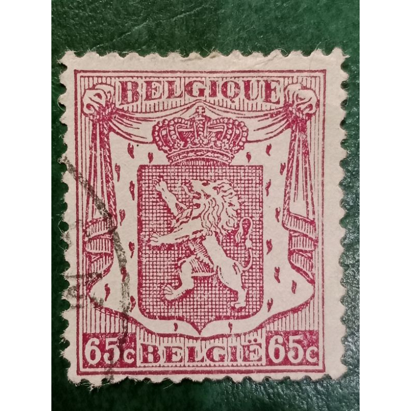 

Prangko Belgia 65 Cents New Value Tahun 1945-1946 USED