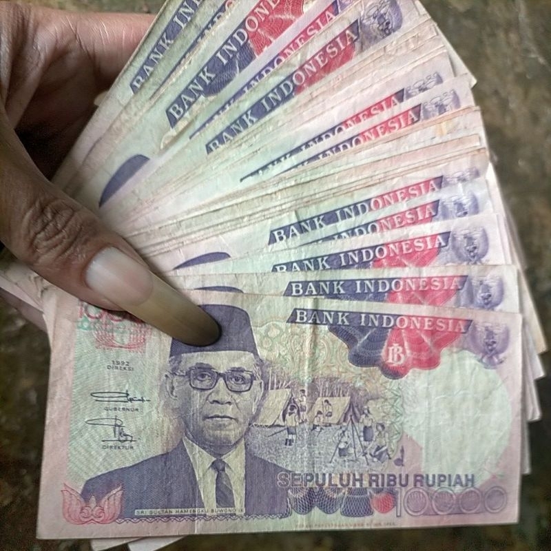 termurah 10000 Hamengku Buwono 1992 / 10000 candi Borobudur 1992