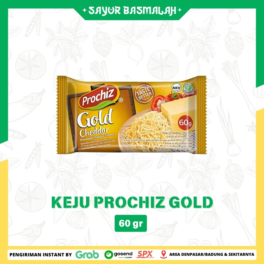 

Keju Prochiz Gold 60gr - Sayur Basmalah