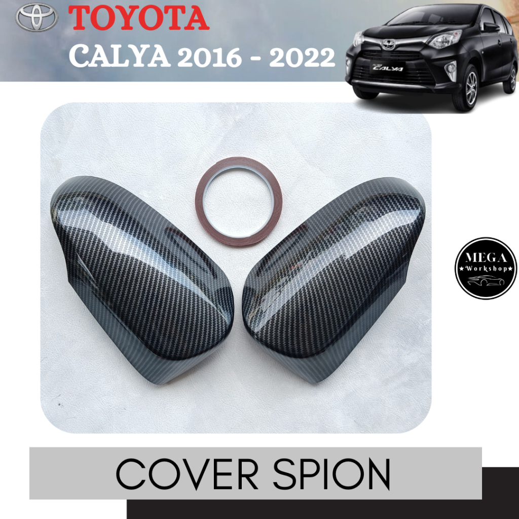 Cover Spion Cover Miror Mobil CALYA 2016 - 2022 Carbon Glossy