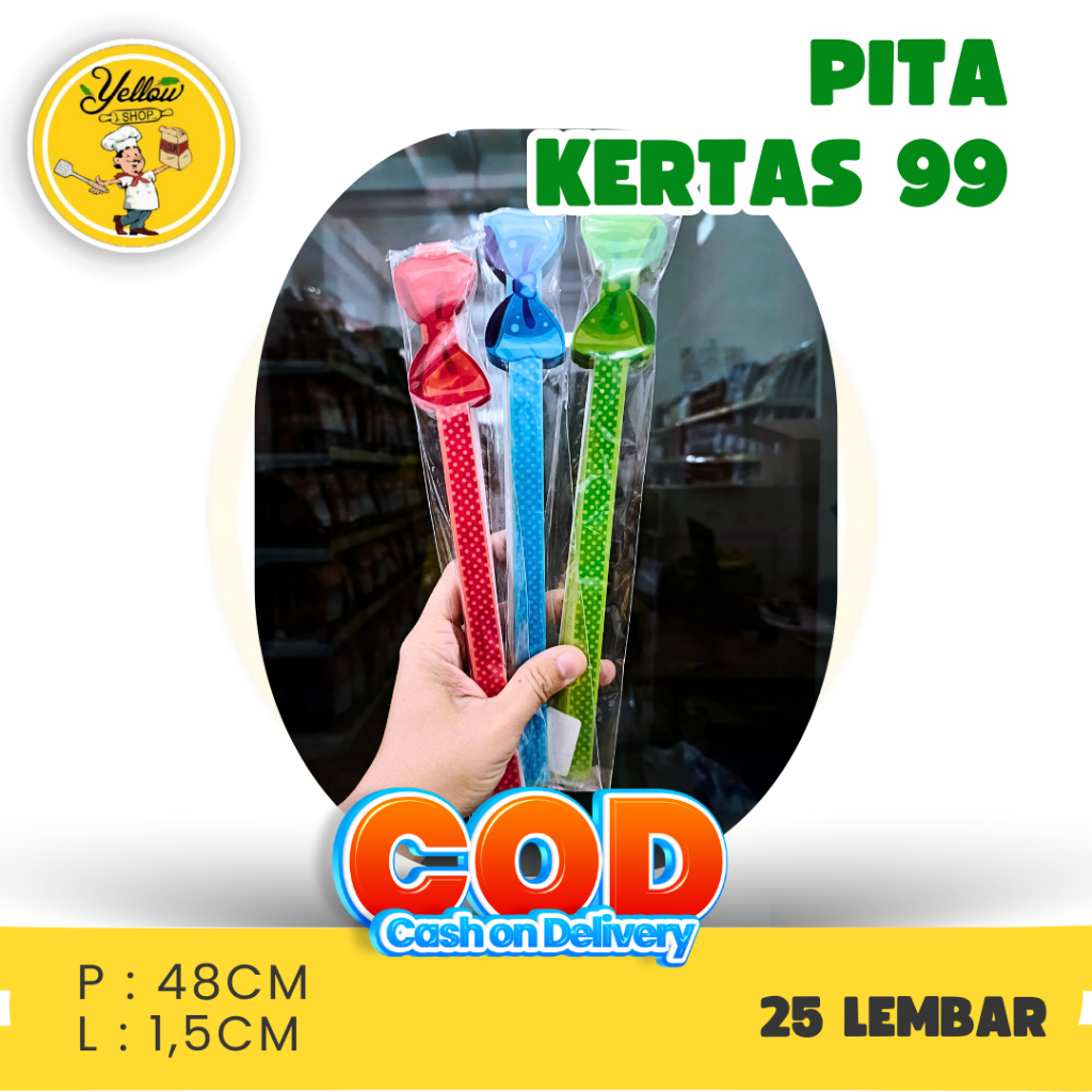 

PITA KERTAS 99 ISI 25PCS//PAPER BELT PITA // HIASAN SOUVENIR