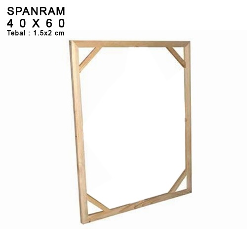 Spanram Kayu 40x60 cm Rangka Frame 60x40 cm