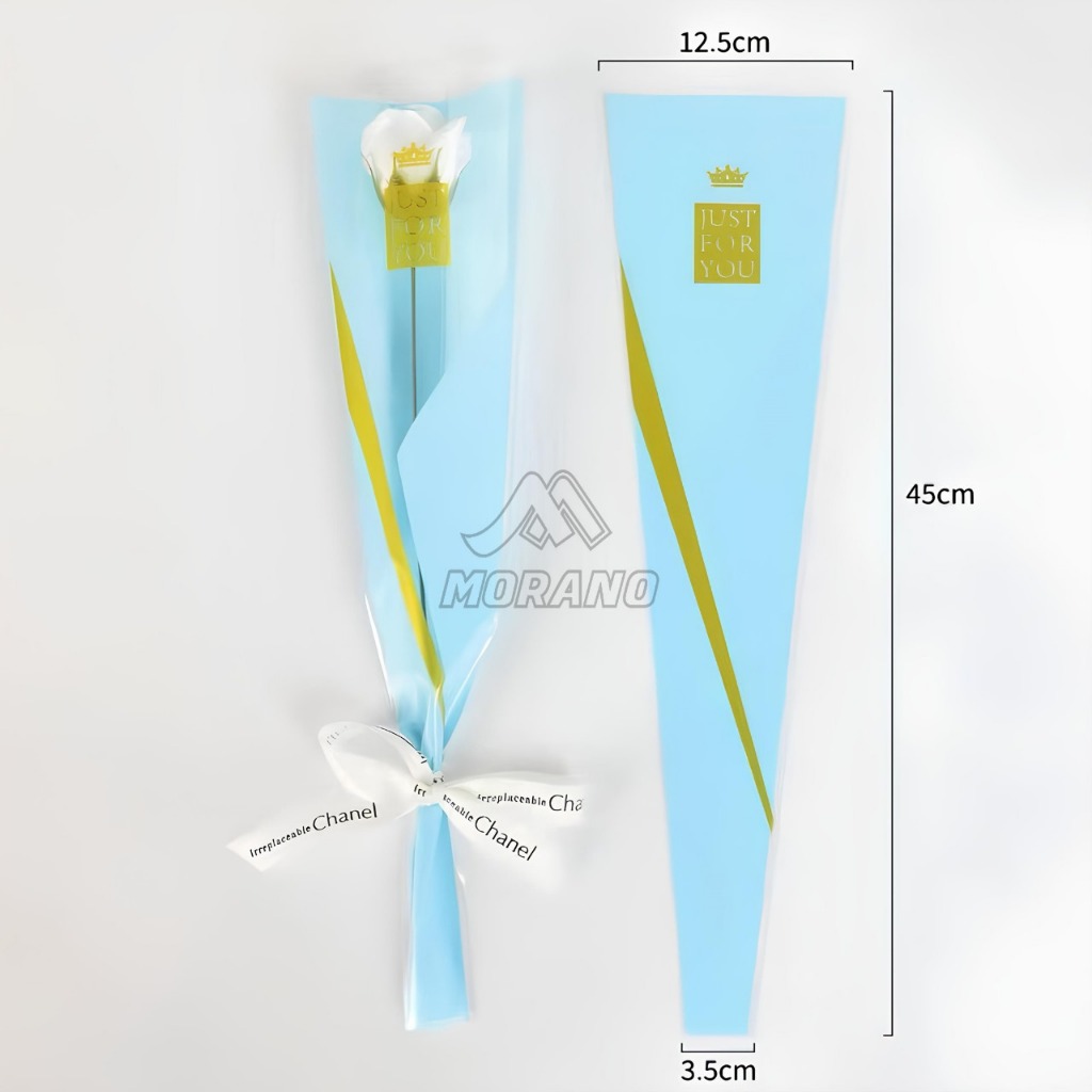 

50 Pcs Flower Wrapping Single Rose Wrapping Plastik Buket Bunga Cellophane