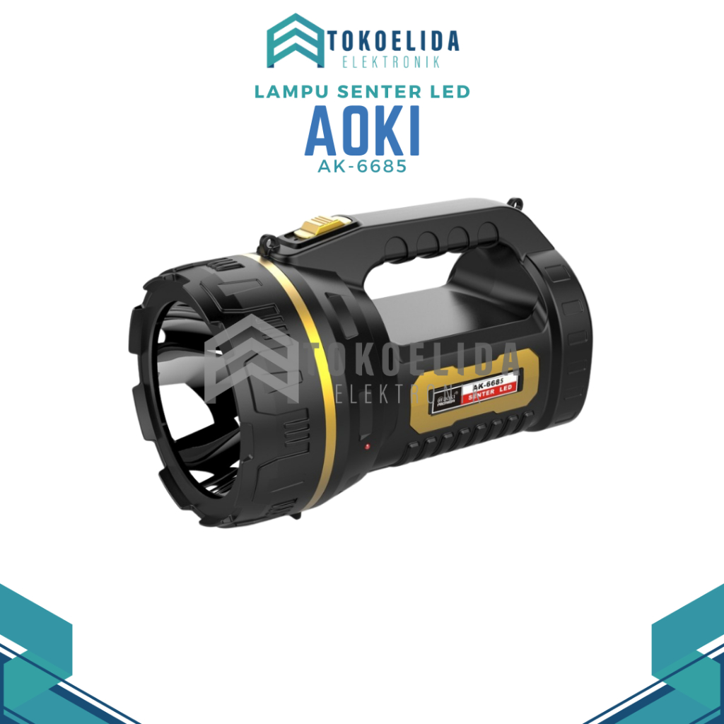 Aoki lampu senter tangan LED Aoki AK-6685 - Senter tangan LED 10W+24SMD