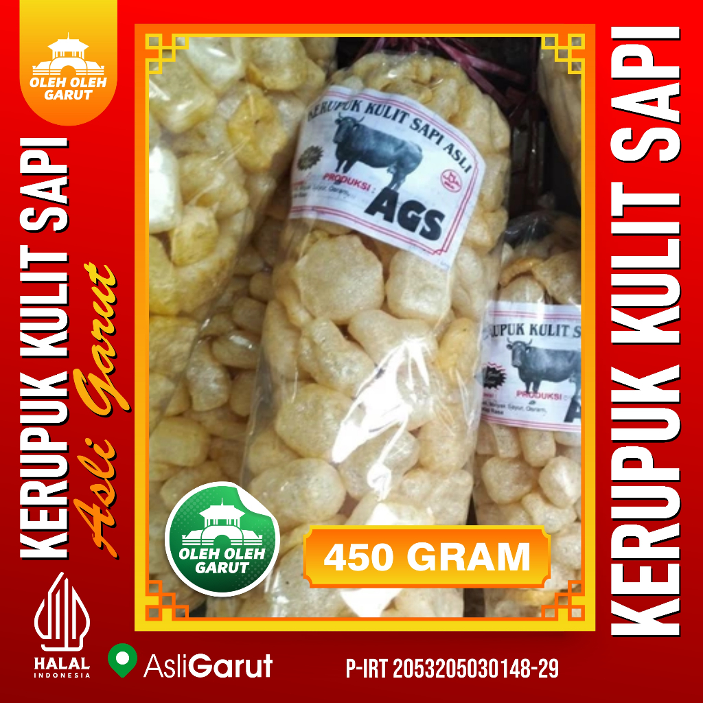 

KERUPUK KULIT SAPI DOROKDOK ASLI GARUT 450 GRAM