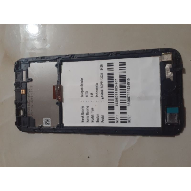 LCD saya HP mito a35 ori cabutan normal udah tested