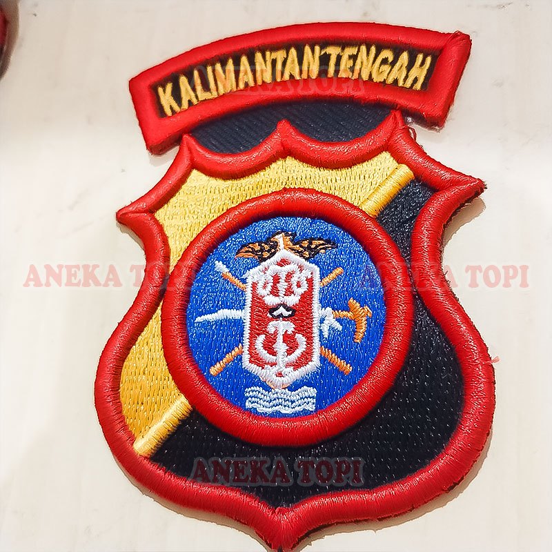 Bordir Logo Polda Kalimantan Tengah Bordir Logo Polda Kalteng - Aneka Topi