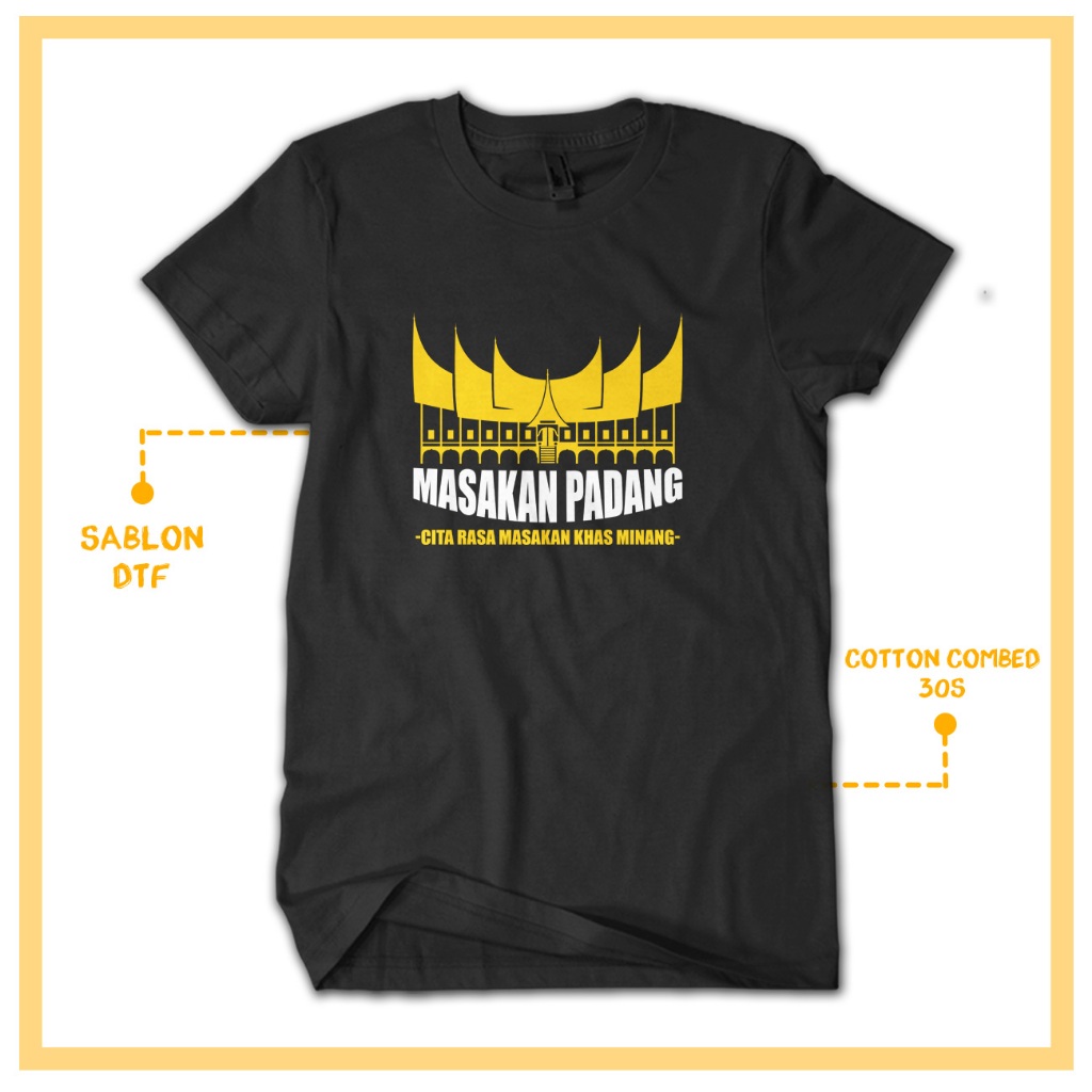 KAOS DISTRO MASAKAN PADANG KULINER VIRAL TERLARIS NIDARSTORE