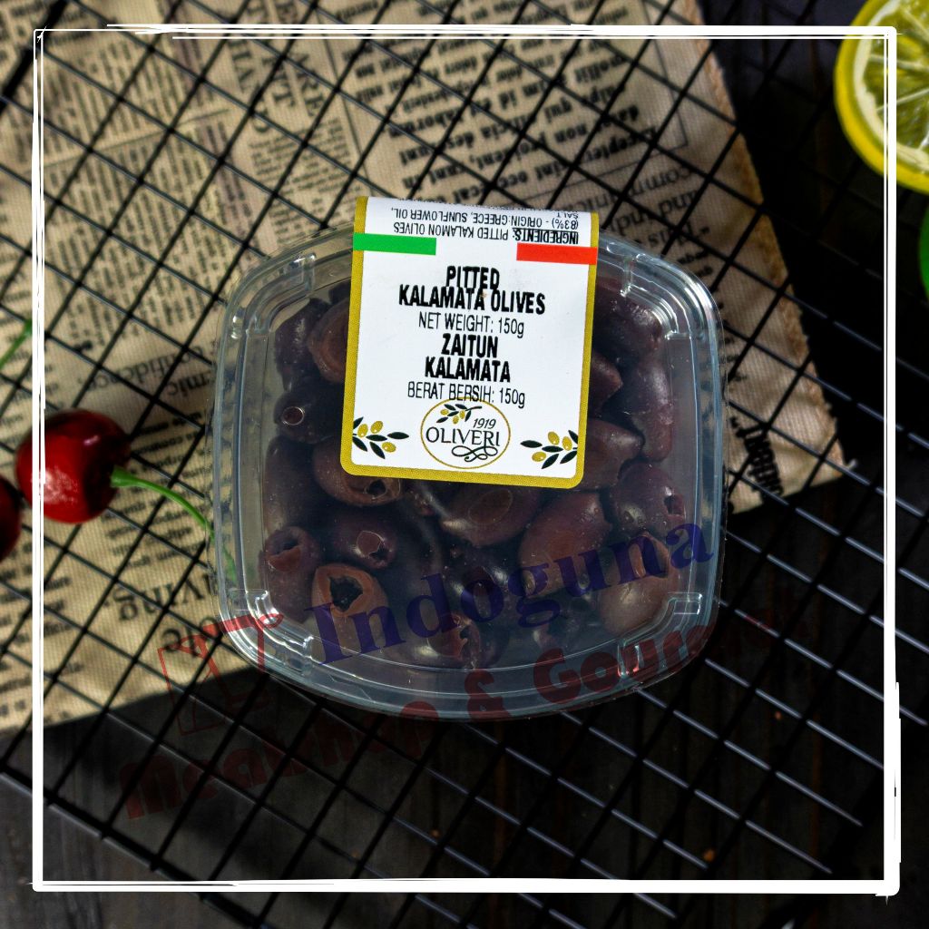 

Oliveri Pitted Kalamata Olives Buah Zaitun 150gr