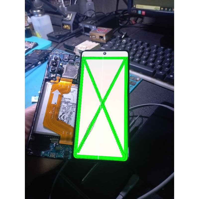 LCD SAMSUNG A71 + FRAME ORI COPOTAN