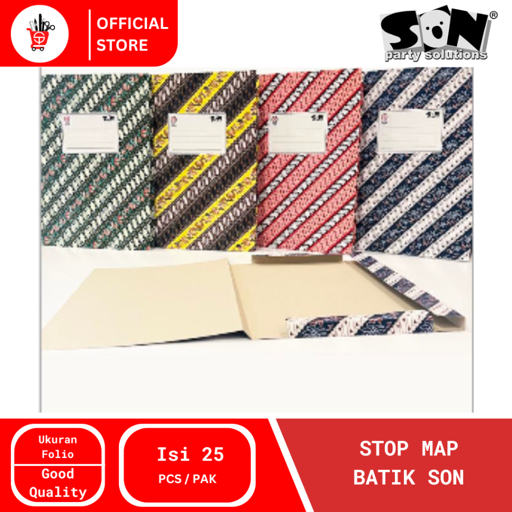 

Stop Map Batik Folio 4 Warna - Stopmap Motif Batik Berkualitas Son | Ukuran Folio