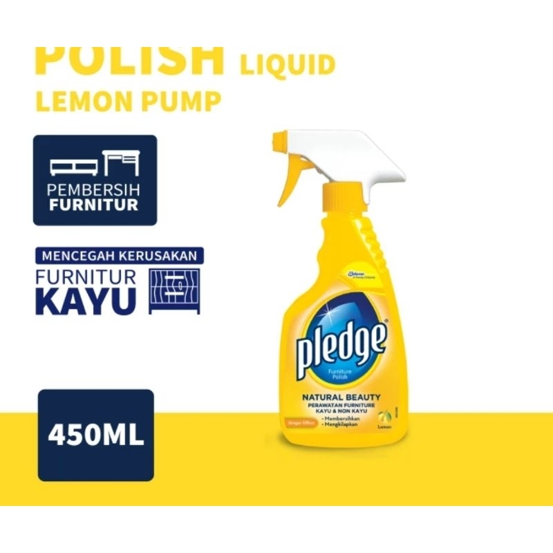 PLEDGE Pembersih Pengkilap Furniture Kayu Spray Bottle 450ml