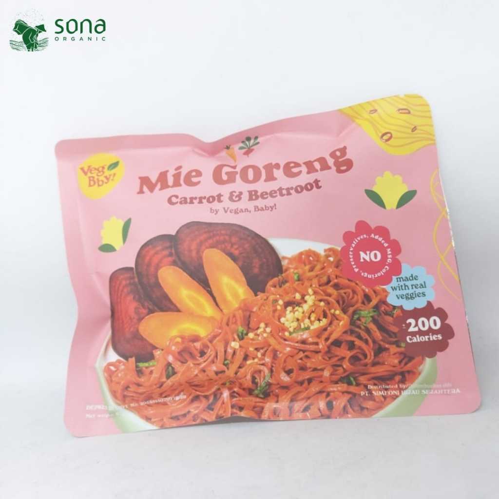 

Mie Goreng wortel dan Beet 67g 200 cal - Vegan Baby