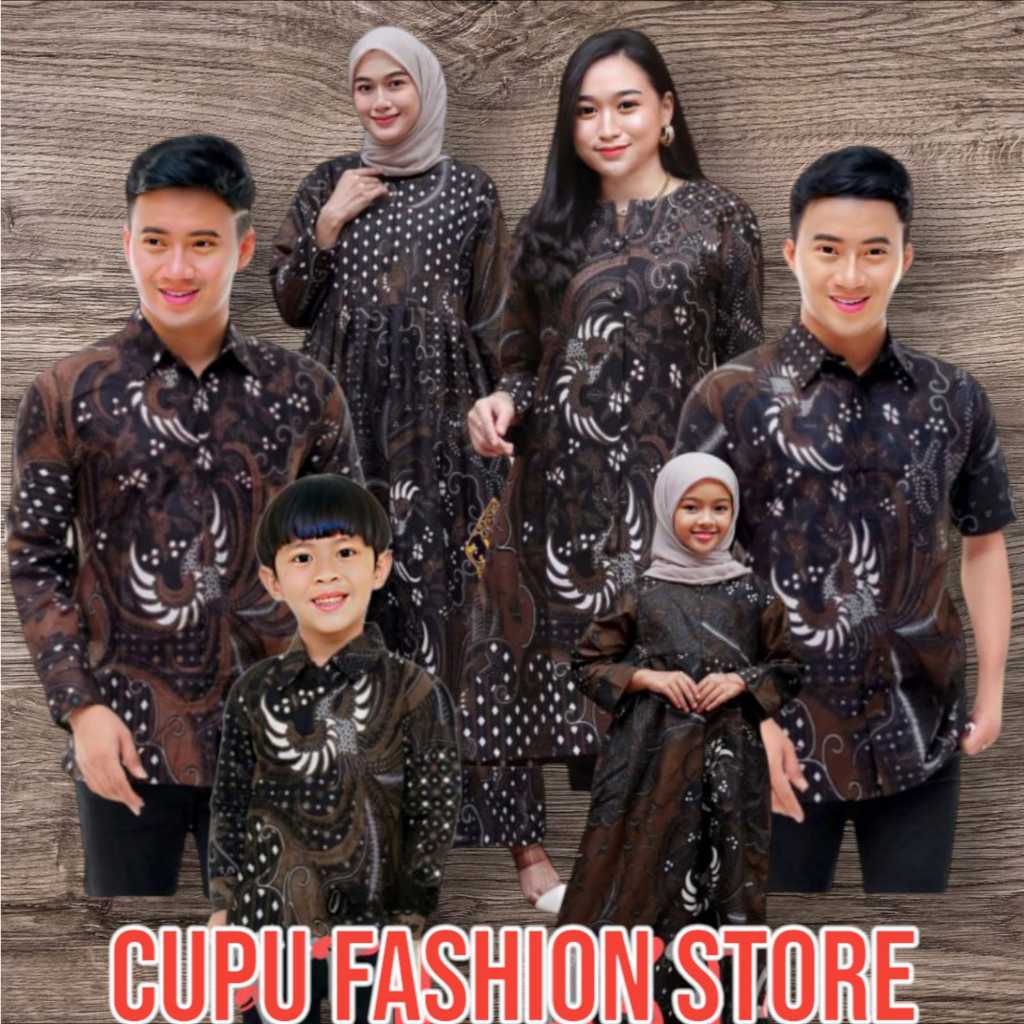 Baju Couple Batik Keluarga Baju Gamis Batik Couple Pasangan Keluarga