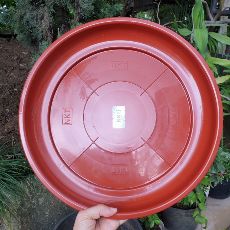 Tatakan Alas Pot NKT 37 cm untuk pot 40 cm// Merah Bata