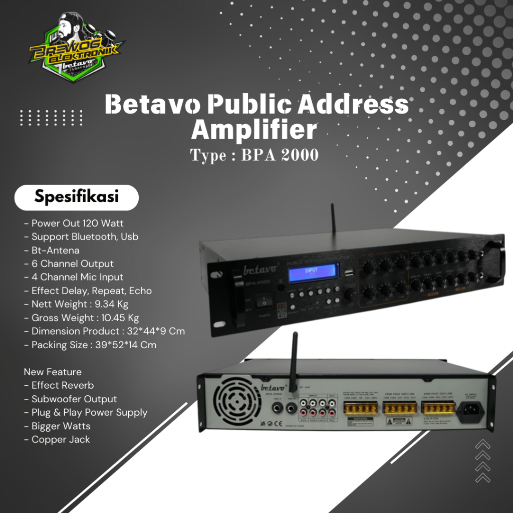 AMPLIFIER BETAVO BPA 2000