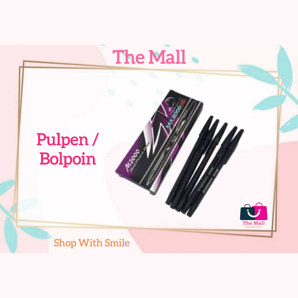 

(The Mall) Pulpen MX2000ND Tinta Hitam Bolpoin Pen Pulpen Balpoint