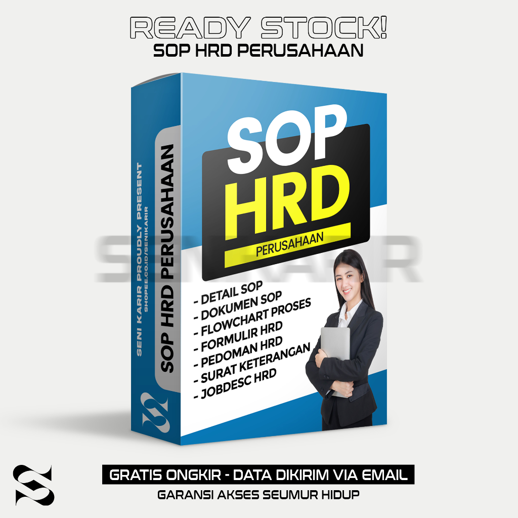 SOP HRD Perusahaan Lengkap Dokumen Sop Detail + Flowchart Proses + Template Form + Dokumen Keteranga