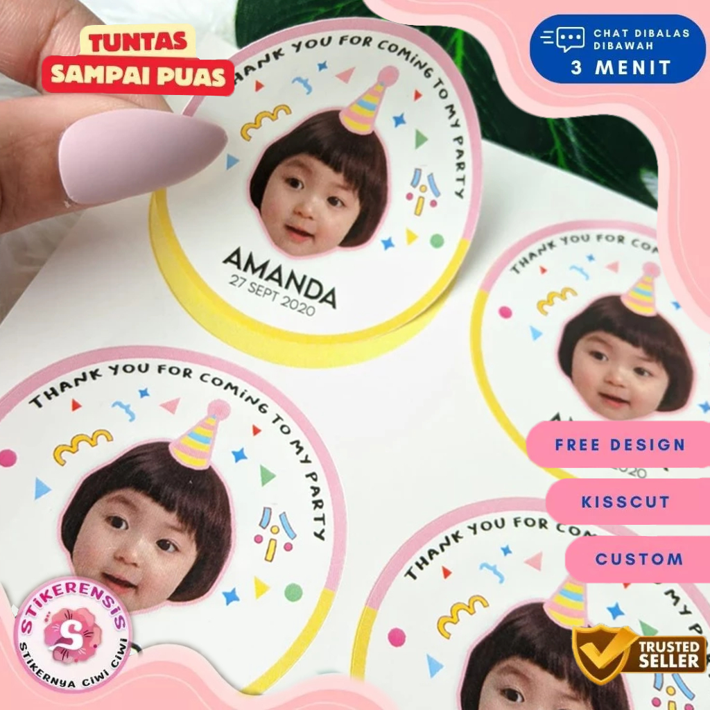 

Stiker Ulang Tahun Anak Sticker Bulat Ultah Free Design Template Birthday Sticker Chromo Stikerensis