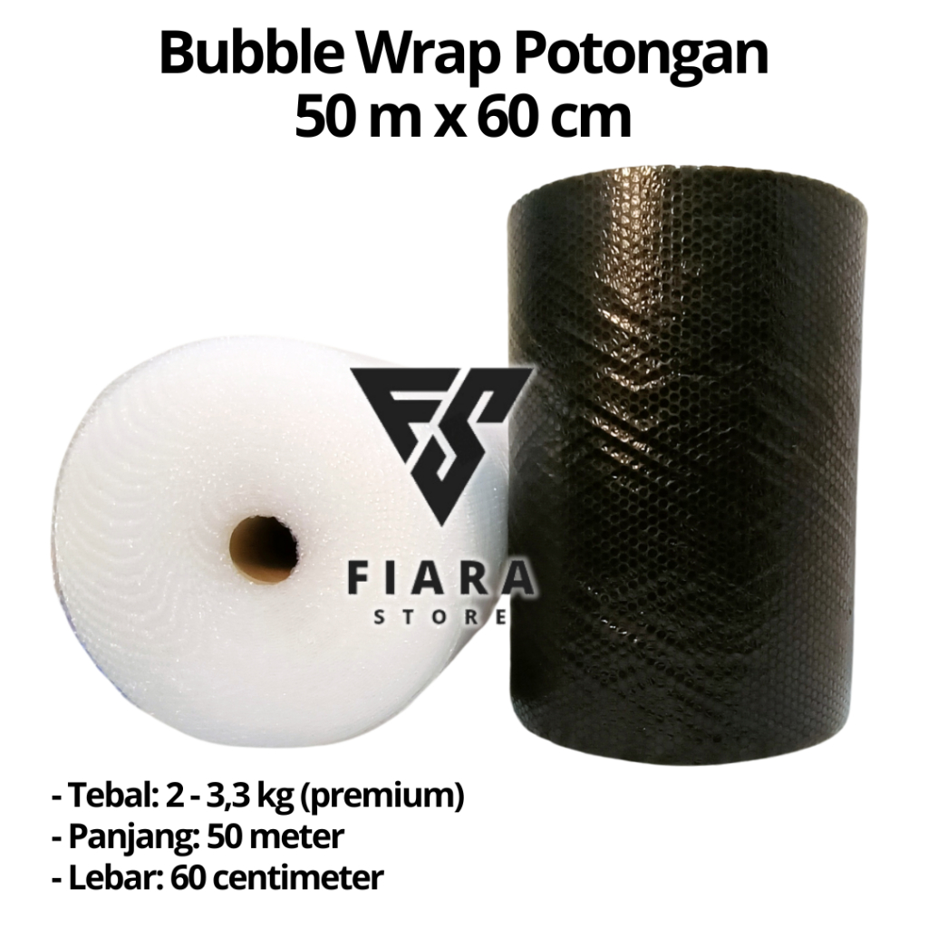 

Bubble Wrap Potongan 50 m x 60 cm (Super Tebal Ukuran Setengah Roll)