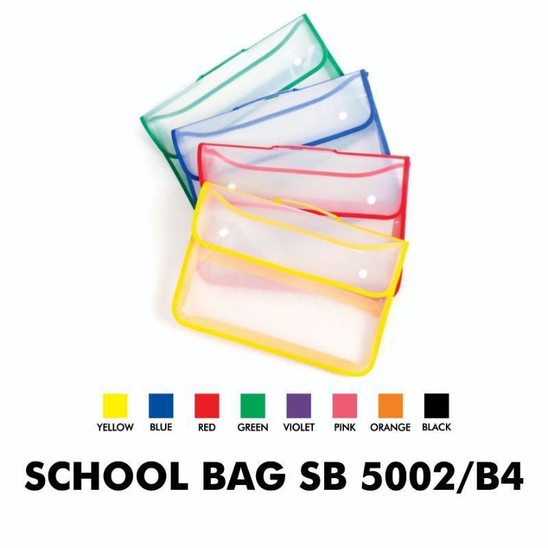 

MAP KANCING F4 TRANSPARAN V-TEC 2 TENTENG SCHOOL BAG SB-5002 FOLIO TEBAL