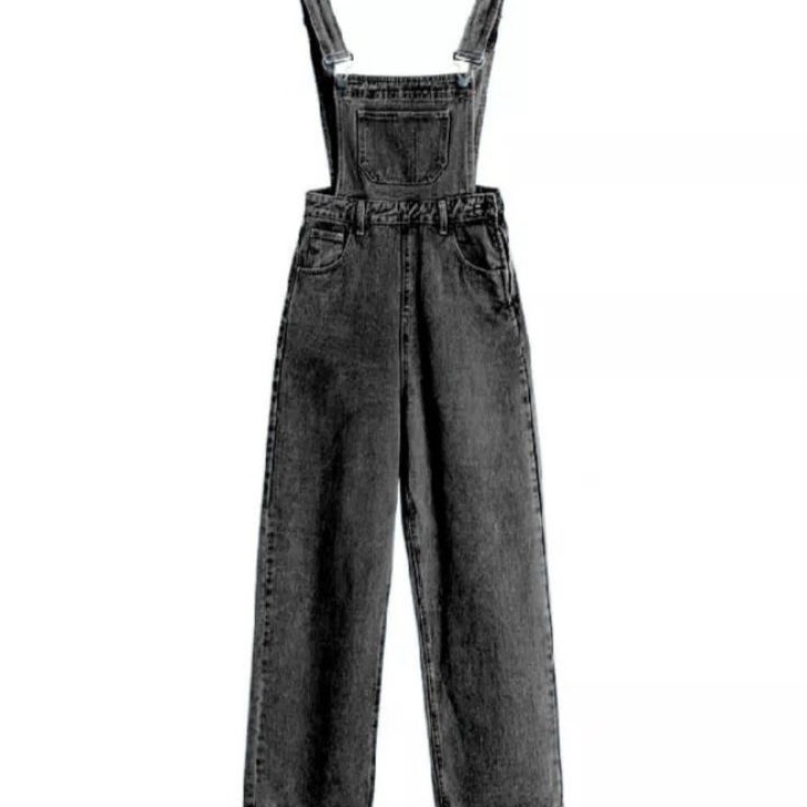 Kilat JUMPSUIT OVERALL JUMPSUIT JEANS WANITA BAJU KODOK KAKI LEBAR  CELANA KODOK WANITA TRENDY  OVER