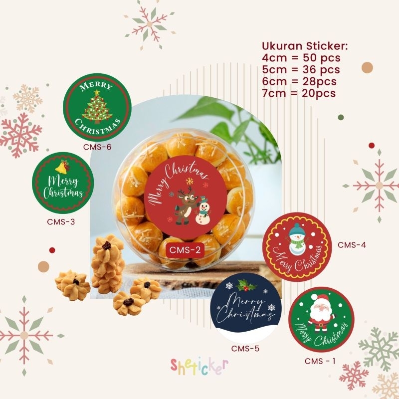 

stiker natal untuk toples
