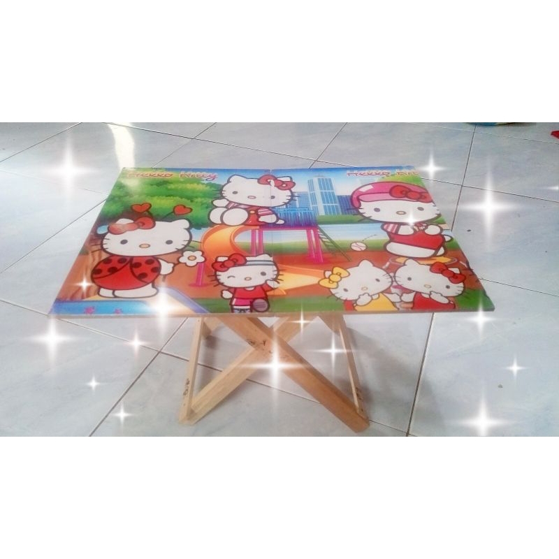 meja belajar anak/meja belajar karakter/meja lipat karakter