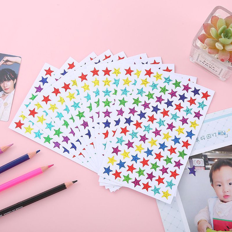 

Hemat 3 Belanja 1 LEMBAR BARU STIKER HOLOGRAM MOTIF BINTANG