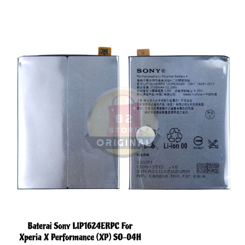 Baterai Battery For Sony Xperia X Performance ( Sony XP ) SO-04H LIP1624ERPC