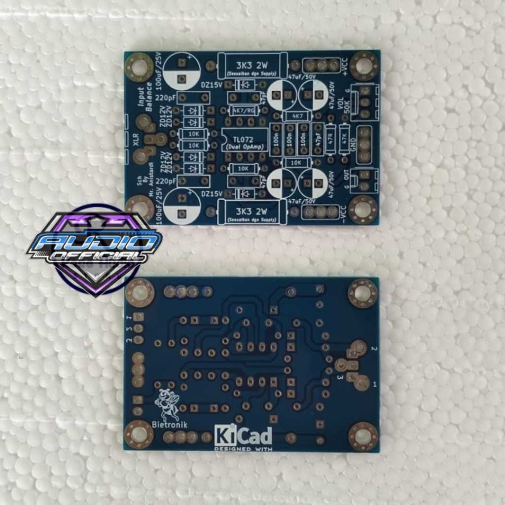 PCB INBAL / Input Balance Mono Double Layer FR4 Fiber