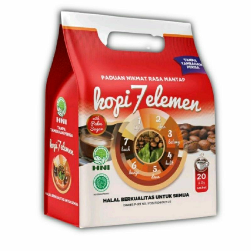 

Kopi Sevel 7 Elemen HNI HPAI Penambah Stamina Menjaga Vitalitas Tubuh 20 Sachet dan 10 Sachet Original