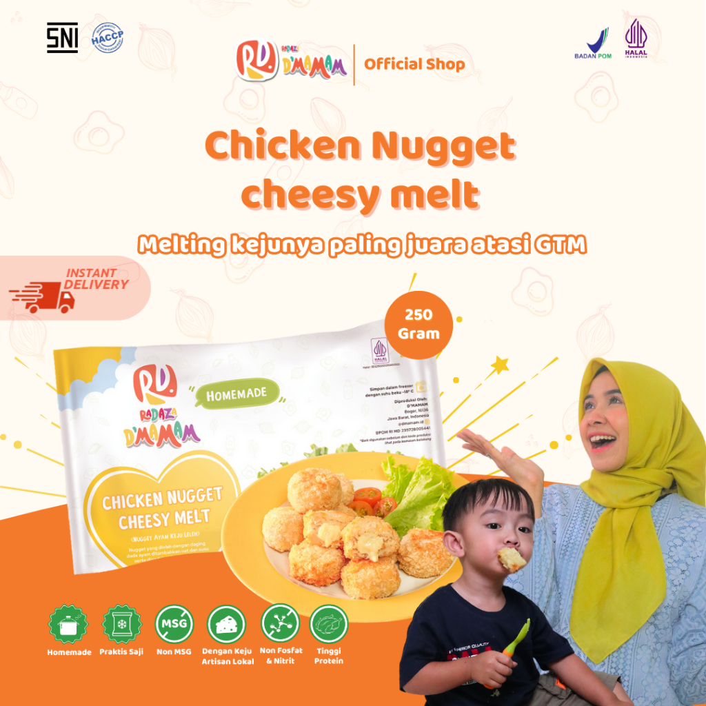 

Nugget Ayam Chessy Melt Frozen Food Premium DMAMAM