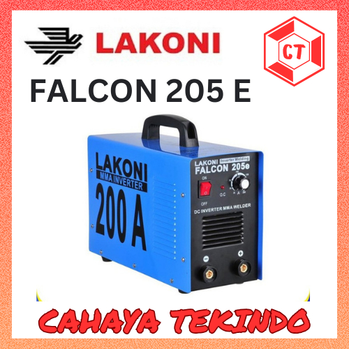 LAKONI FALCON 205E / 205 E MESIN LAS INVERTER MMA / TRAVO LAS LISTRIK WELDING INVERTER 200 AMPERE