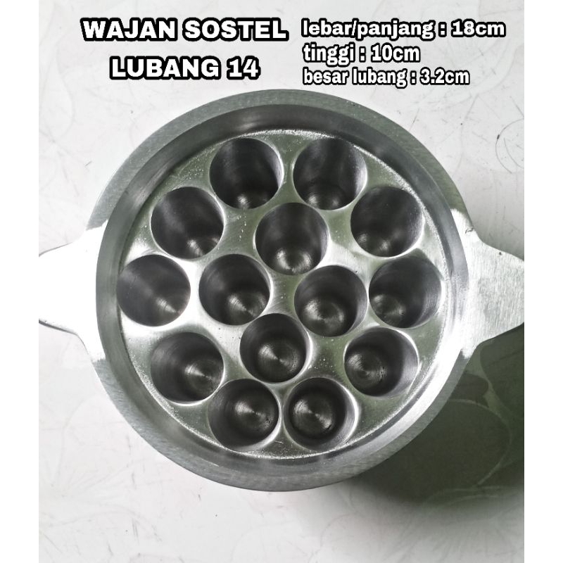 wajan sostel mini/sosis telur lubang 14