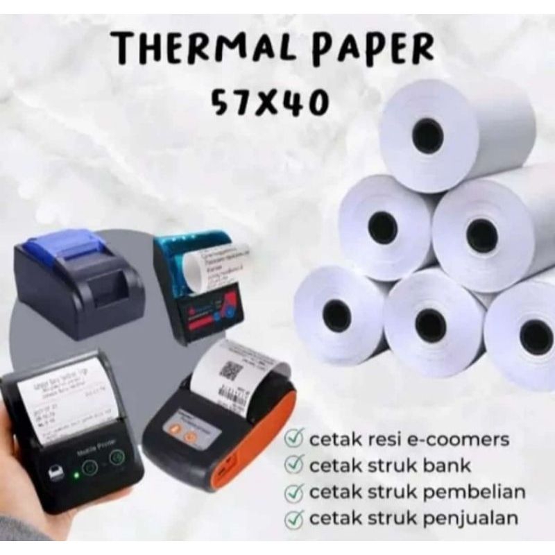 

Kertas kasir thermal EDC 58×40mm paket Hemat 5Roll
